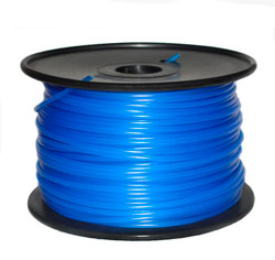 Пластик PLA 3мм цвет Fluo- Blue, катушка 1кГ