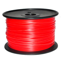 Пластик PLA 3мм цвет Red , катушка 1кг