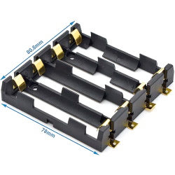 Battery compartment 4*18650 PCB SMD