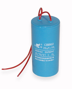 Condenser CBB-60  25uF 450VAC 43 * 83 flexible leads