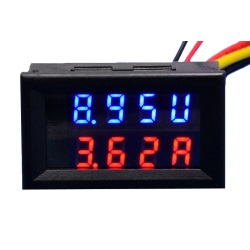 Module Ammeter 0-200V 100A red-blue 4 characters