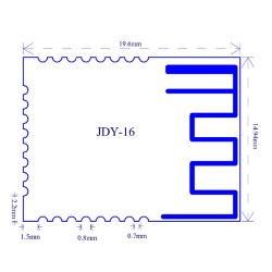 Модуль Bluetooth JDY-16 4.2 BLE аналог CC2541