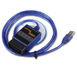 Адаптер диагностический OBD ELM327 USB typ B мини