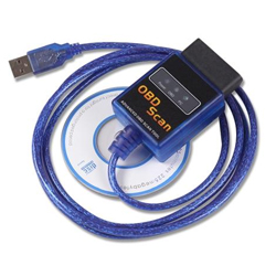 Адаптер диагностический OBD ELM327 USB typ B мини