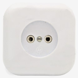Recessed socket RS10-172 10A 250V white