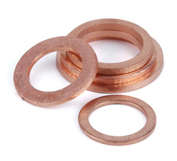 Copper washer Washer M10 copper d = 14mm, h = 1mm