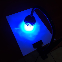 Ультрафиолетовая лампа-прищепка UV-LED-5  [220В, 5Вт, 395нм]