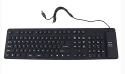  Waterproof  keyboard PC USB silicone flexible 109 buttons
