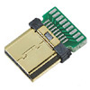 Connector HDMI-1-mini plug to cable