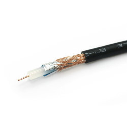 Antenna cable RG-58U 0.8Cu/64x0.12TCCA 5mm 50 Om black