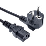 Power cable<gtran/> С13 3x0.5mm2 CCA 1.8m black angled fork<draft/>