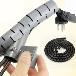 Organizer flexible cable duct 16 mm BLACK [1m]
