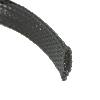 Cable braid<gtran/> snake skin 4mm, black<gtran/>