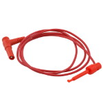 Cable Banana - clip red Y205 22AWG 1 meter