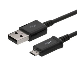 Cable  USB 2.0 AM/BM micro-USB 0.85m black PVC