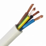 Power cable PVA 4x1 white