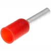 Lug for wire E1008 section 1.0mm2 L = 8mm (red)