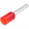 Lug for wire E2510 section 2.5mm2 L = 10mm (red)