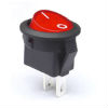 Key switch KCD1-108-R ON-OFF round 2pin red