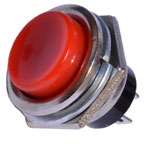 Button<gtran/>  DS-212 momentary OFF- (ON) red<gtran/>