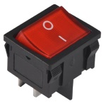 Key switch KCD1-201N-6 backlit ON-OFF 4pin black