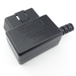 Diagnostic universal OBD-2 connector male, angled, soldered