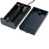 Battery compartment 2 * AA-S with cover and switch
