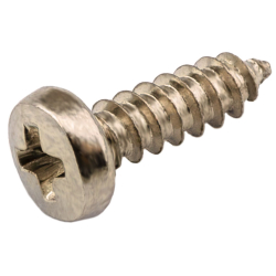 Stainless steel screw PA 2x10mm with rounded head PH stainless steel. 304