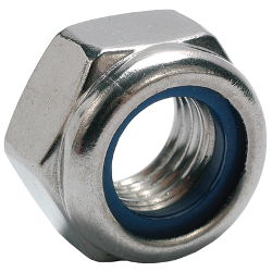 Stainless nut M3 hex self-stop. stainless steel 304