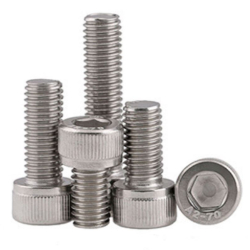 Stainless steel knurled screw M2x20mm cylinder. hex. stainless steel 304