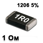 SMD resistor<gtran/> 1R 1206 5%