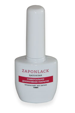  ZAPON varnish colorless [15 ml, bottle with a brush]