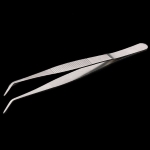 Pointed tweezers curved 125mm 304 ss