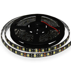 LED Strip Light  SMD 5050 (60) IP24 White cold black base
