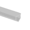 PVC Вкладыш в станочный профиль 30x30 серый металлик