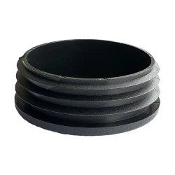 Plug for round pipe D=50mm inner black