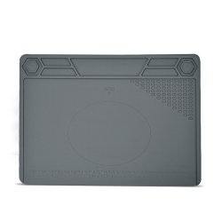 Heat resistant silicone mat TE-616 400*290 mm GRAY