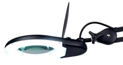 Desktop magnifying glass Intbright 9005LED-5D BLACK, 5 diopters