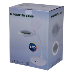 Table magnifying lamp Intbright 9101LED-B-C-127-5D WHITE