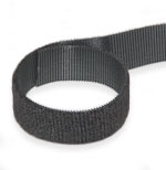  Double-sided Velcro tape  Velcro [25mm x1m] BLACK polymer