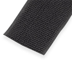 Лента-липучка эластичная Velcro  [50мм х1м] ЧЕРНАЯ 