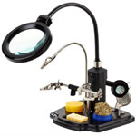PCB holder with magnifier  ZD-10Y LED backlight from 220 V