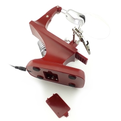 PCB holder with magnifier TH7023A red