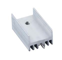Aluminum radiator 25*15*11MM TO-220 aluminum heat sink (with pin)