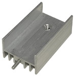 Aluminum radiator<gtran/> 25*15*10MM aluminum heat sink (with pin)