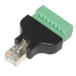 Connector 8P8C [RJ45] with pluggable terminal block