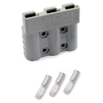 Battery connector AN-3 50A600V GRAY 6AWG