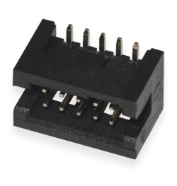 Connector IDC10-1.27 plug to board SMD key on the side