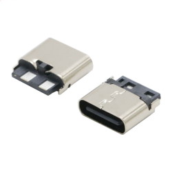 Гнездо USB Type-C 2pin H=6.5mm прямое CN-48-07