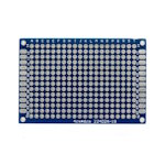 Double-sided board<gtran/> layout 4cmX6cmX1.6mm pitch 2.54 mask blue